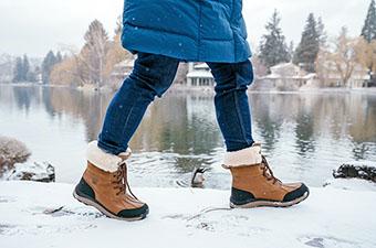UGG Adirondack III women's winter boot (walking near water)